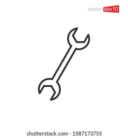 Tool Wrench Icon Design Vector