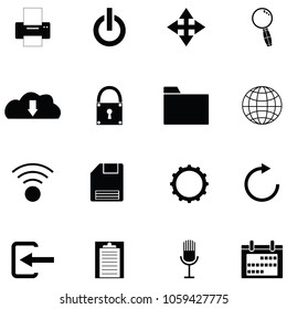 toolbar icon set