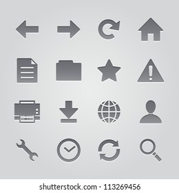 toolbar icons : deboss style