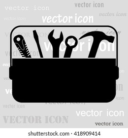 toolbox black vector icon