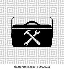 Toolbox  - black vector icon