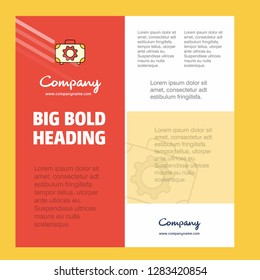 Toolbox Business Company Poster Template. with place for text and images. vector background