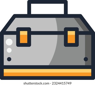 Toolbox Color Line Icon - Single Icon, Vector
