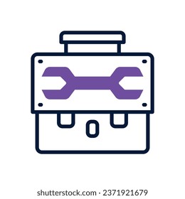 toolbox dual tone icon. vector icon for your website, mobile, presentation, and logo design.