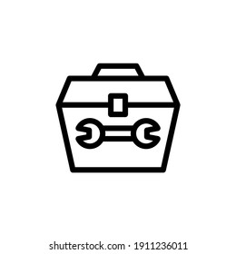 toolbox equipment vector line icon