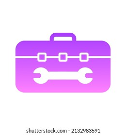 Toolbox Glyph Gradient Icon Design
