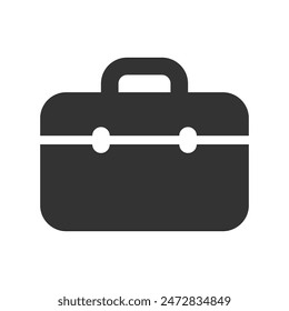 icono de Vector de glifo de caja de herramientas aislado sobre fondo blanco. icono de Vector de glifo de caja de herramientas para diseño de Web, móvil y ui