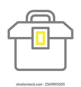 Toolbox icon. Concept of repair, maintenance, and construction.