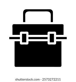 Toolbox icon. Concept of repair, maintenance, and construction.