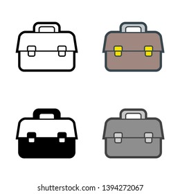 Toolbox Icon in Different Color and Style