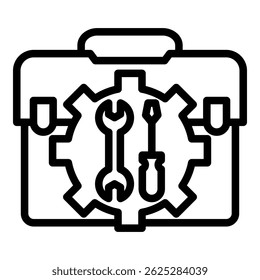 Elemento de icono de caja de herramientas para diseño