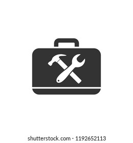 Toolbox icon flat