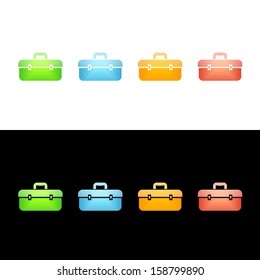 Toolbox Icon. Glossy Icon Collection