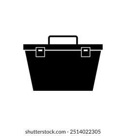 Ícone da caixa de ferramentas ilustrado no plano de fundo