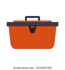 Toolbox icon illustrated on background