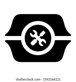 toolbox icon isolated sign symbol vector illustration - high quality black style vector icons
