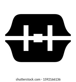 toolbox icon isolated sign symbol vector illustration - high quality black style vector icons
