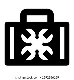 toolbox icon isolated sign symbol vector illustration - high quality black style vector icons
