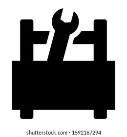 toolbox icon isolated sign symbol vector illustration - high quality black style vector icons
