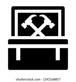 toolbox icon isolated sign symbol vector illustration - high quality black style vector icons
