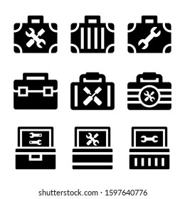 toolbox icon isolated sign symbol vector illustration - Collection of high quality black style vector icons
