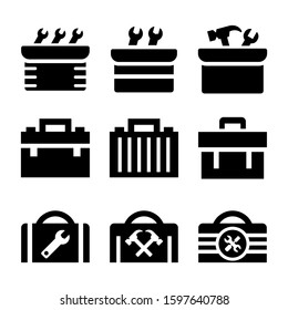 toolbox icon isolated sign symbol vector illustration - Collection of high quality black style vector icons
