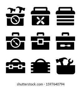 toolbox icon isolated sign symbol vector illustration - Collection of high quality black style vector icons
