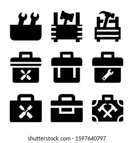 toolbox icon isolated sign symbol vector illustration - Collection of high quality black style vector icons
