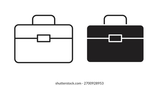 Toolbox icon line. eps 10 vector illustration