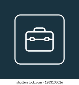Toolbox icon line symbol. Premium quality isolated toolkit element in trendy style.