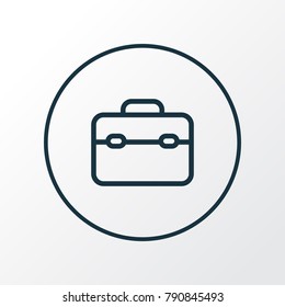 Toolbox icon line symbol. Premium quality isolated toolkit element in trendy style.