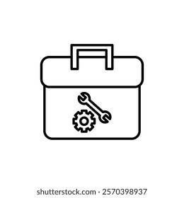Toolbox icon Outline thin set