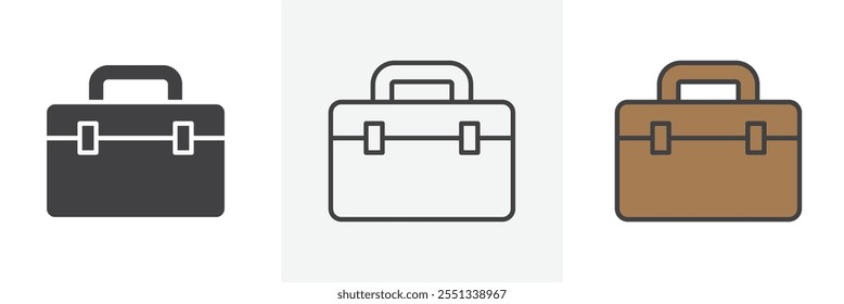 Paquete de iconos de Toolbox. Ilustración vectorial. EPS10