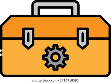 Toolbox Icon: Repair, Maintenance, and Construction Symbol
