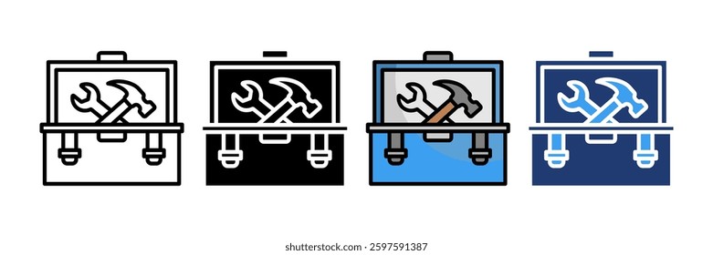 Toolbox Icon Set Multiple Style Collection