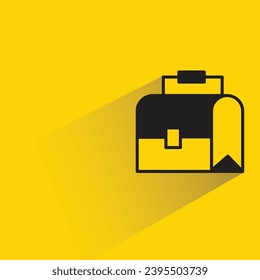 toolbox icon with shadow on yellow background