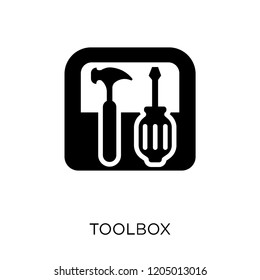 Toolbox icon. Toolbox symbol design from Construction collection. Simple element vector illustration on white background.