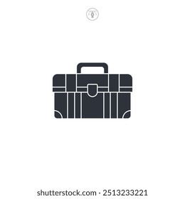 Toolbox icon symbol vector illustration isolated on white background