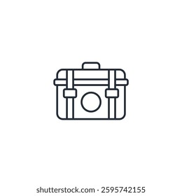 Toolbox icon symbol vector sign isolated on white background illustration for graphic and web design