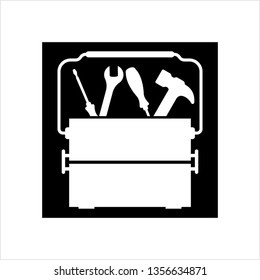 Toolbox Icon, Tool Box Icon Vector Art Illustration