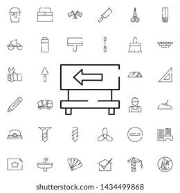 toolbox icon. Universal set of construction for website design and development, app development