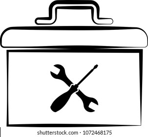 Toolbox Icon Vector Art Illustration