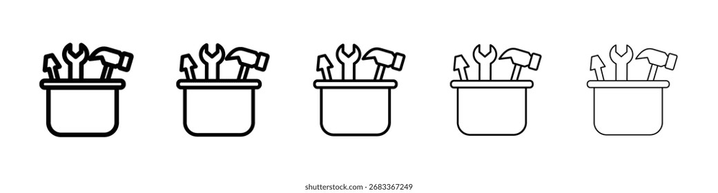 Ilustración de Arte vectorial de icono de caja de herramientas