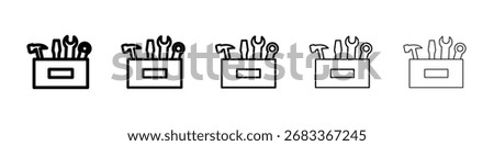 Toolbox icon Vector Art Illustration