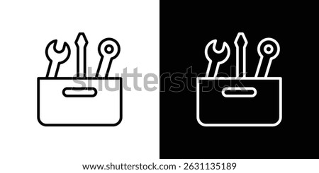 Toolbox icon vector collection. vector sign illustration