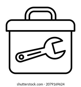 Toolbox icon vector image. Can also be used for web apps, mobile apps and print media.
