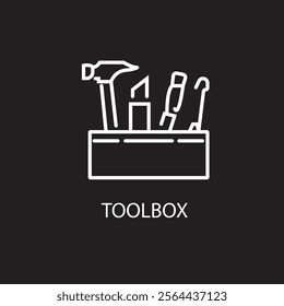 toolbox icon vector. toolbox icon vector symbol illustration. Modern simple vector icon for your design. toolbox icon vector