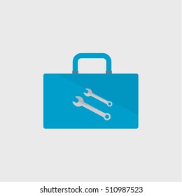 toolbox icon,flat design