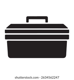 Toolbox Icon.Home Tool Box icon design with white background stock illustration