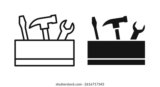 Toolbox icons set for website design